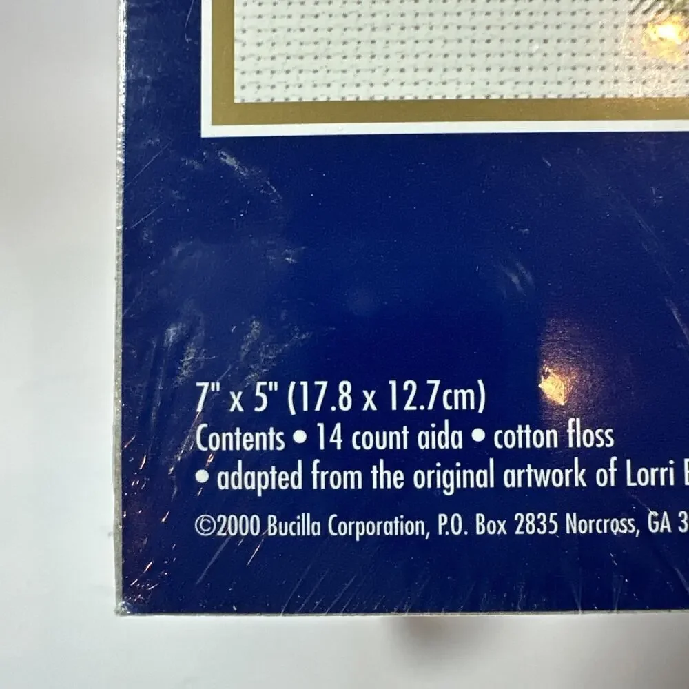 Bucilla BOO BOO BEAR Counted Cross‎ Stitch Kit Bunny Factory Sealed 5X7 New!